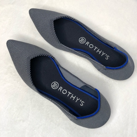 Rothy's Shoes - Rothy’s Cloud Grey Birdseye The Point Flats